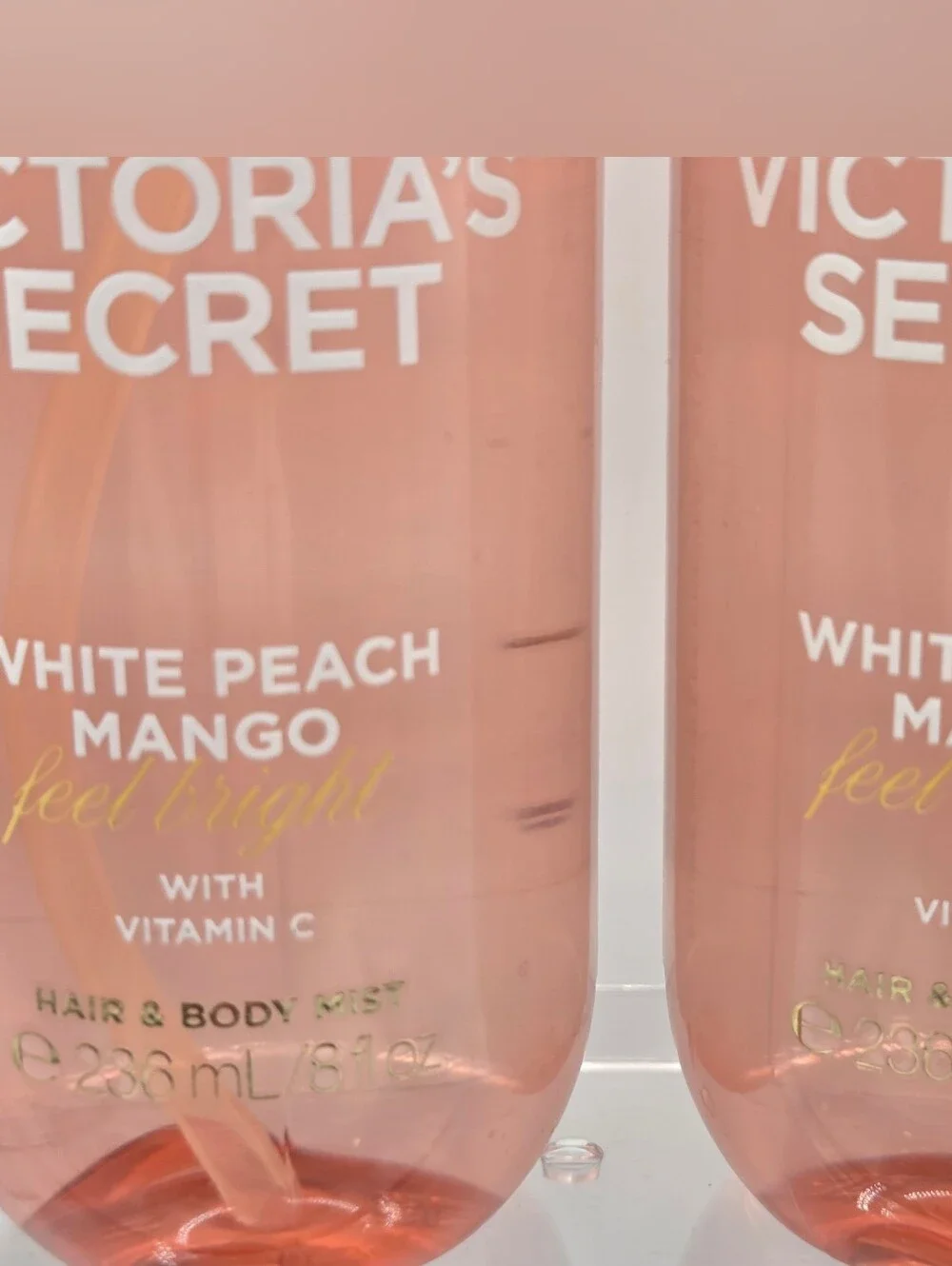 Victoria's Secret White Peach Mango Hair & Body Mist Set